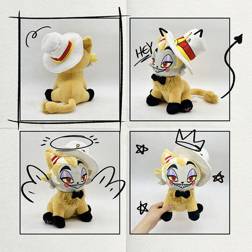 Плюшевая игрушка Angel Cat, серия Lucifer Meow Hazbin Hotel Hell