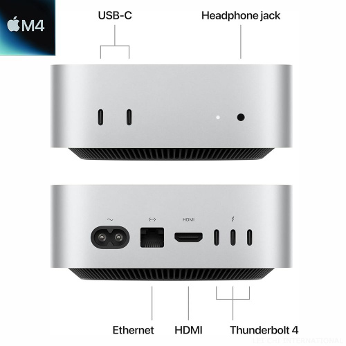 Apple Мини-ПК Mac Mini M4 (10CPU+10GPU)24GB+512GB (Apple M4, RAM