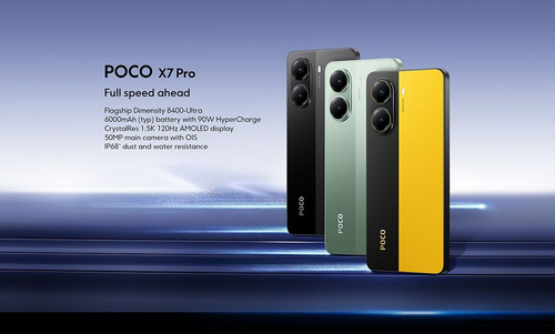 Смартфон Poco X7 PRO 512 ГБ 12 ГБ Зеленый 6.67 OLED/AMOLED 1