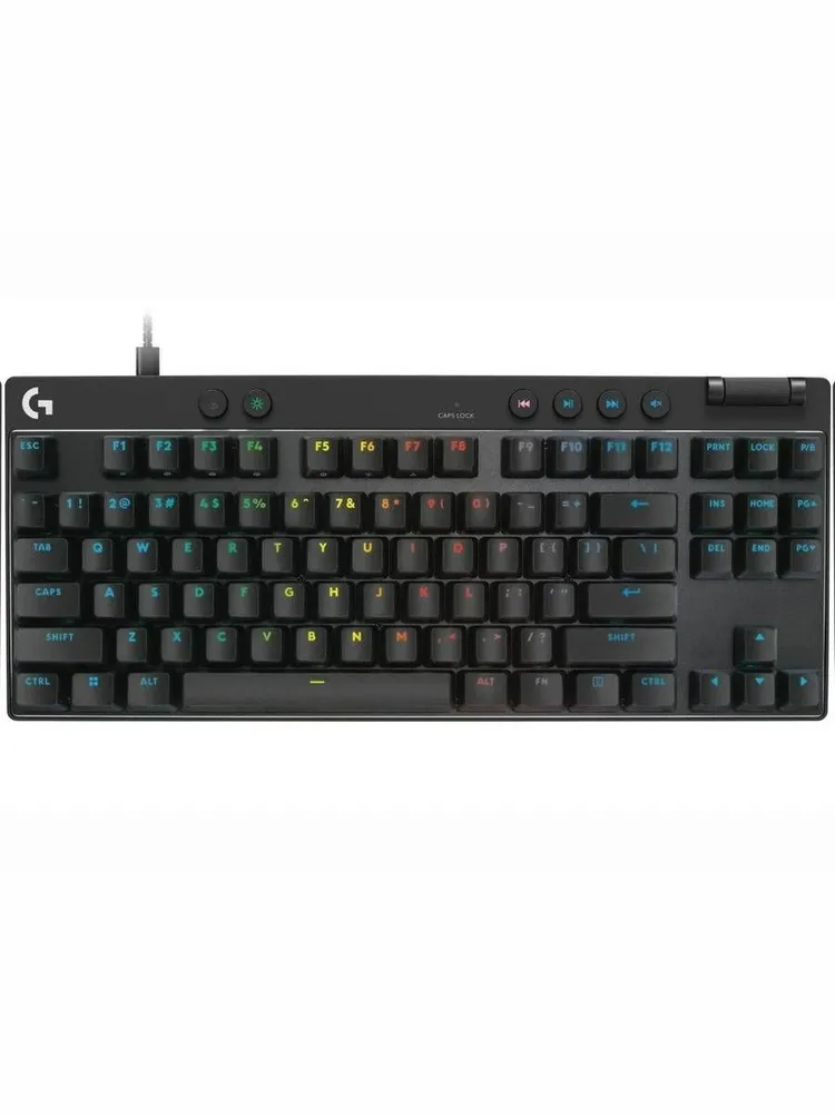 Logitech G PRO X TKL RAPID MAGNETIC LINEAR Magnetic Switch Проводная Магнитно-механическая игровая клавиатура, английская раскладка, черная