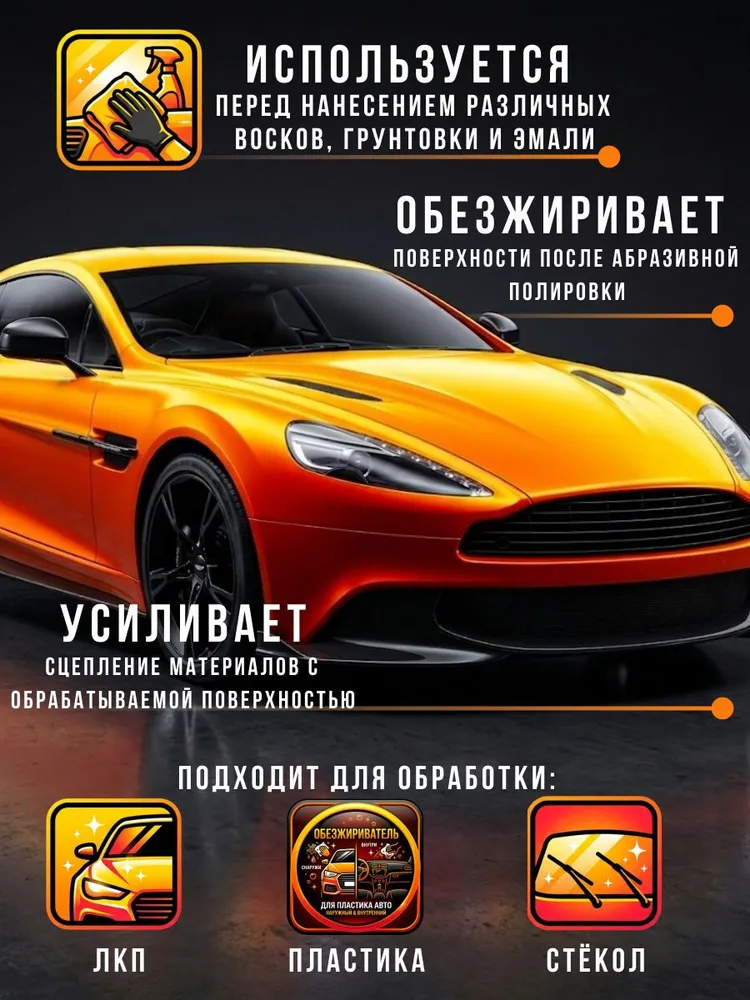Обезжириватель антисиликон на спиртовой основе 250мл Mendcar, 250 мл, фото 2
