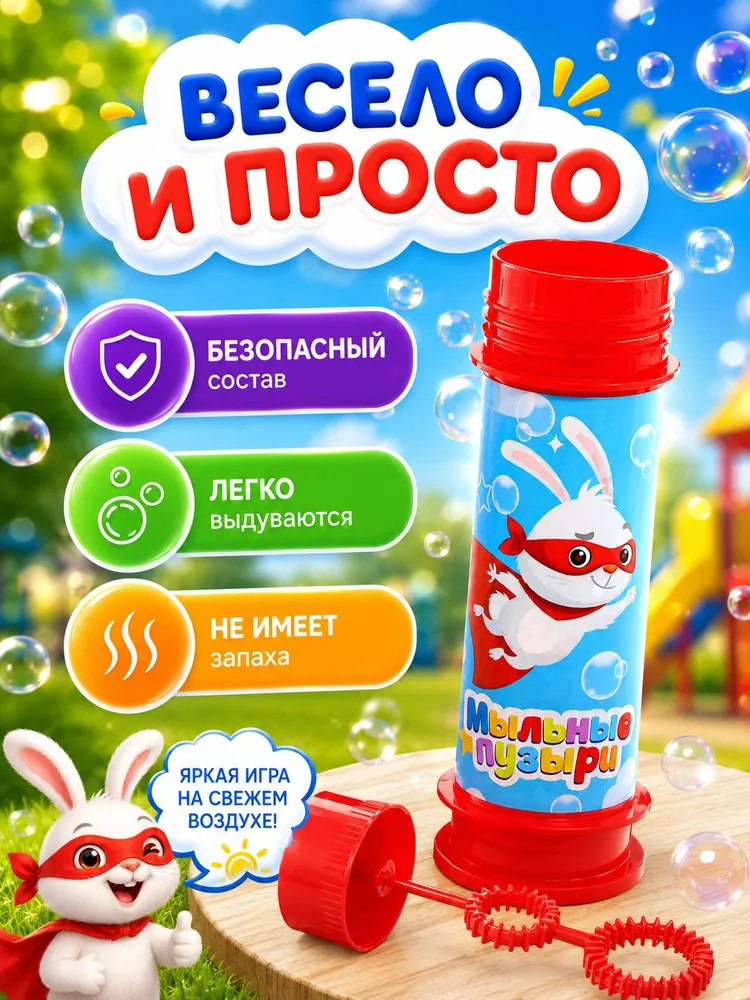 Мыльные пузыри набор 15 шт по 45 мл. / Подарки в садик, 15 шт, 45 мл, фото 3