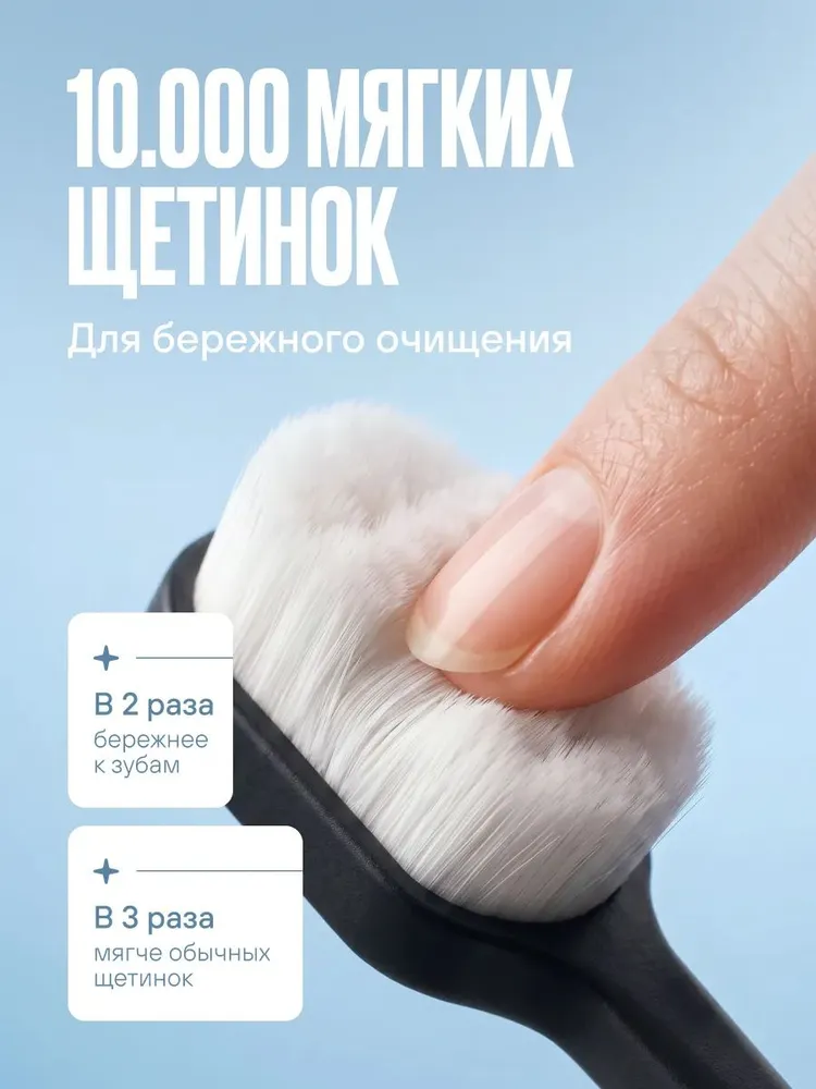 Зубная щетка мягкая щетина для чувствительных зубов и десен с футляром, вариант, фото 2