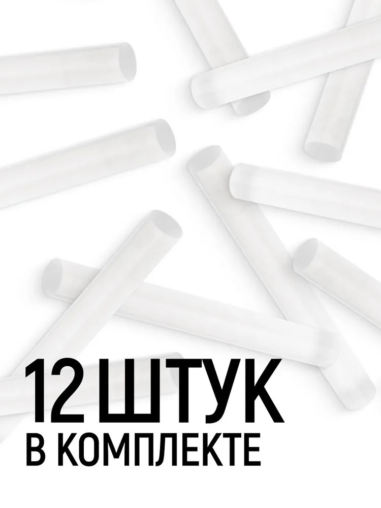 Стержни для клеевого пистолета 11 х 200 мм, набор 6 шт. черные FIT, 11x100 мм, 12 шт, фото 5