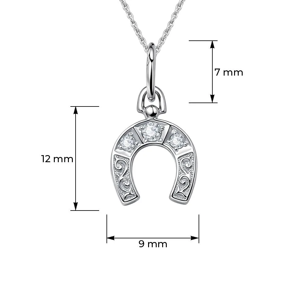 Подвеска на шею с фианитами серебро 925 пробы 585GOLD, серебристый, фото 2