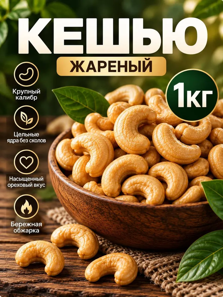 Кешью жареный 1КГ, 1 кг