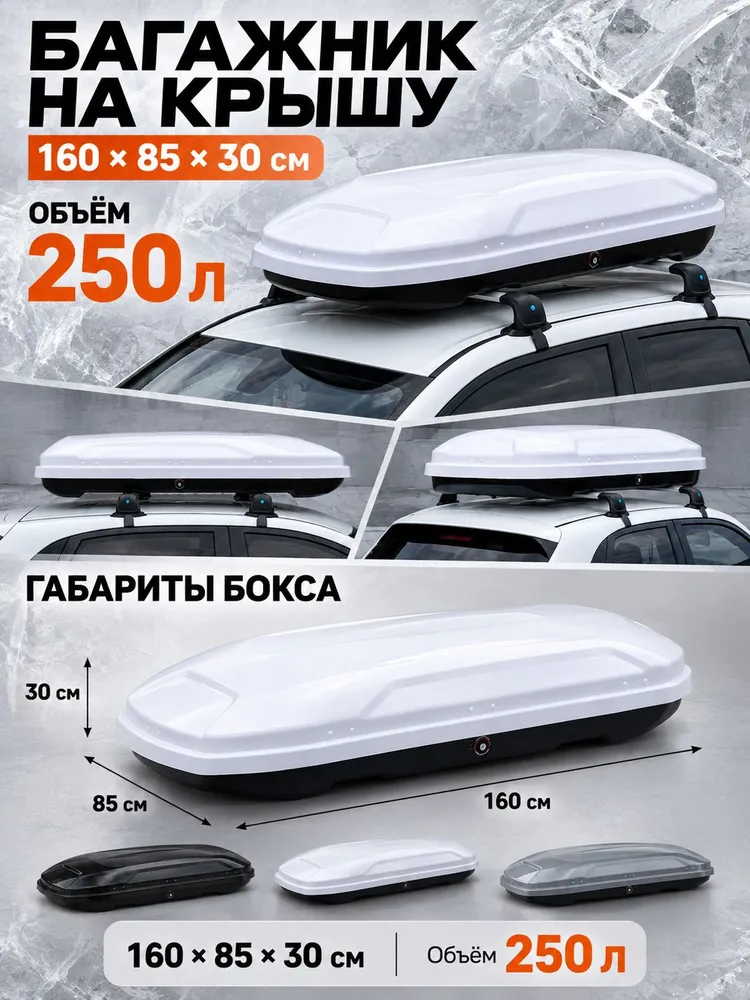 Багажный бокс, объем: 250 л, 160 см, 250 л, фото 2