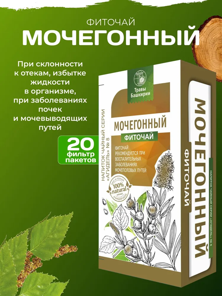 Чайный напиток Мочегонный серии Агидель №8 1 уп, вариант