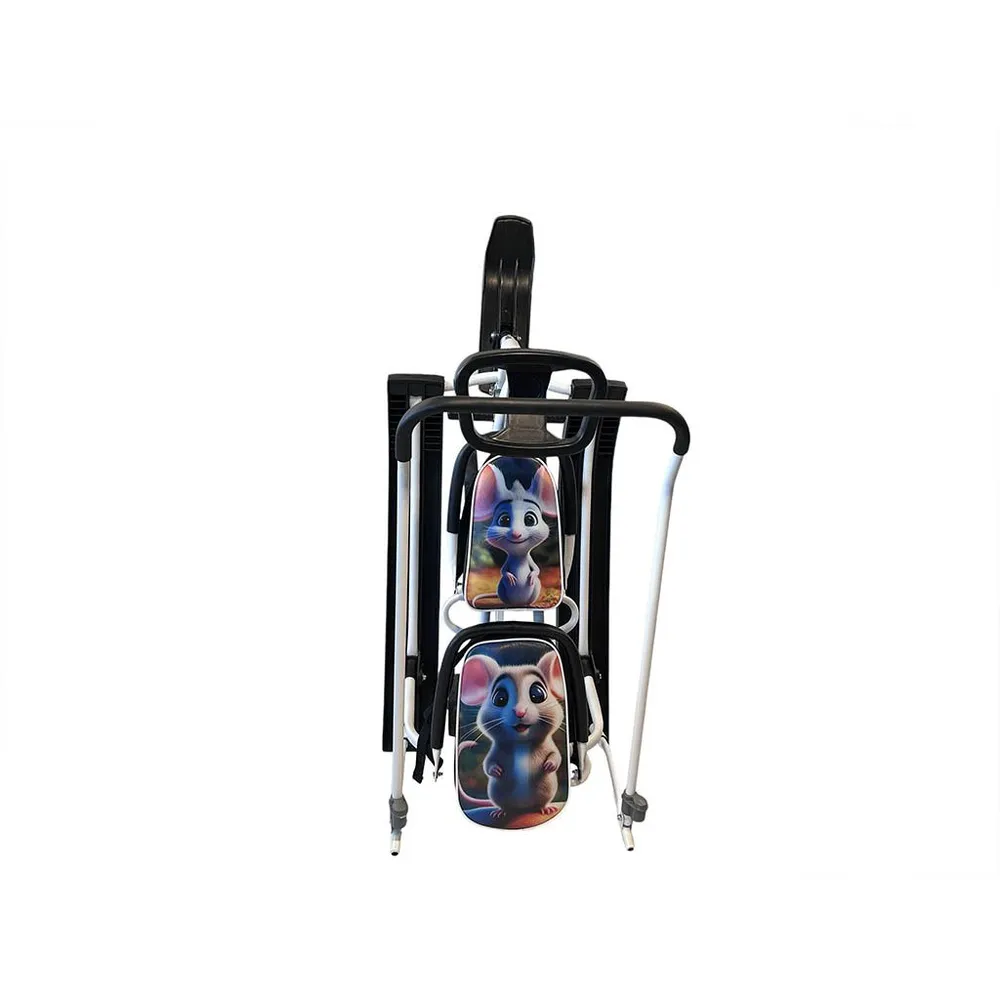 Снегокат 507 TWINS BABY Wheel разборный для двоих, с двумя складными спинками (Мышки), вариант, фото 2