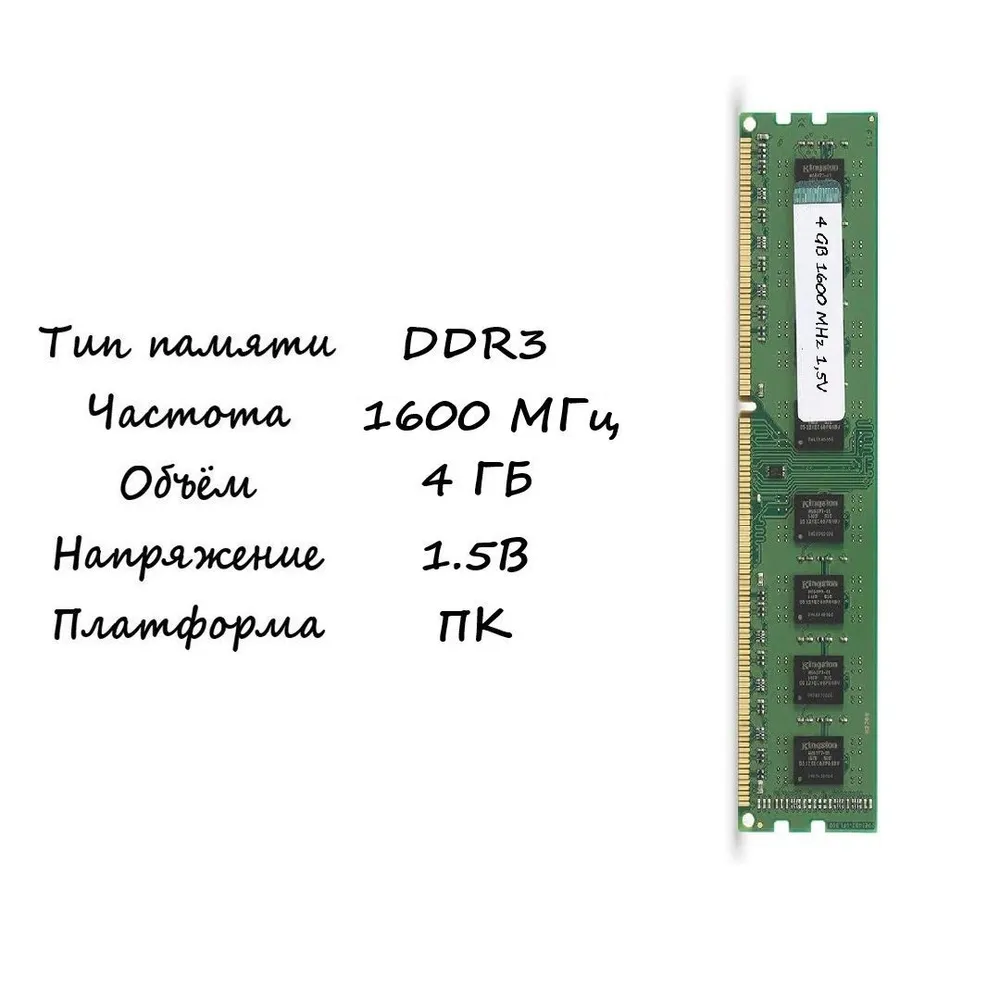 Оперативная память 1x4 ГБ (2)