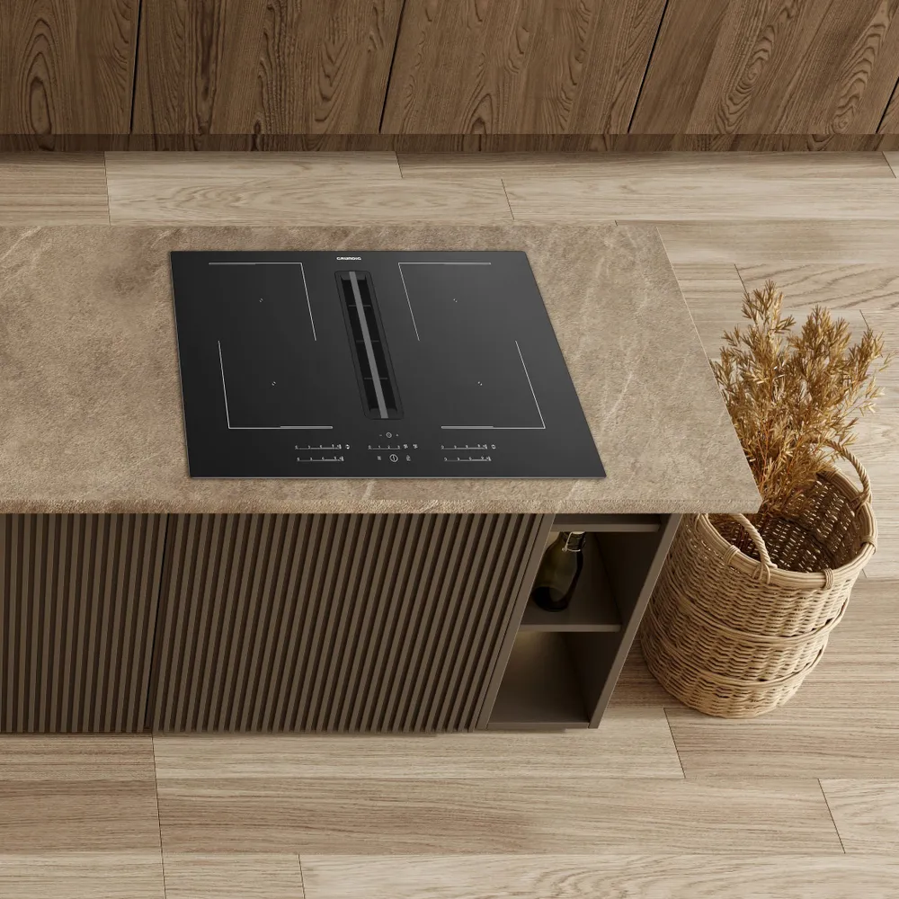 Варочная панель Grundig GIEH 834480 P индукционная, 80 см, 4 конфорки, 7400 Вт, расширение зоны нагрева, быстрый нагрев, сенсорное управление, таймер, блокировка от детей, черный, 7400 Вт, фото 6