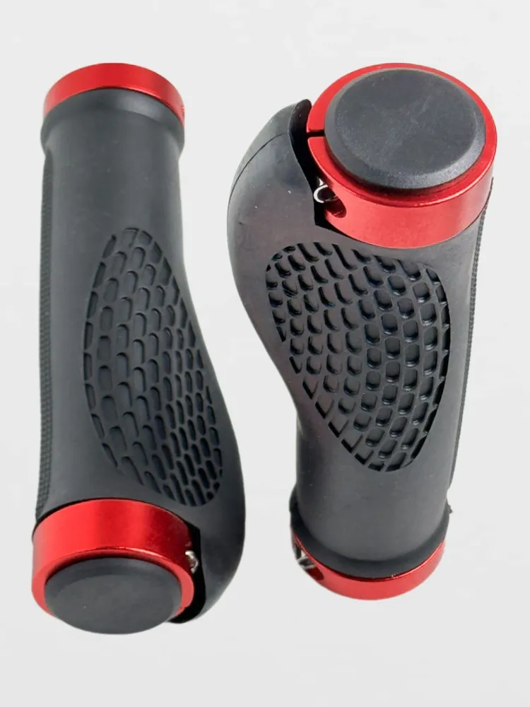 Грипсы Lock-on Ergonomic 130 мм - RED, красный, фото 5