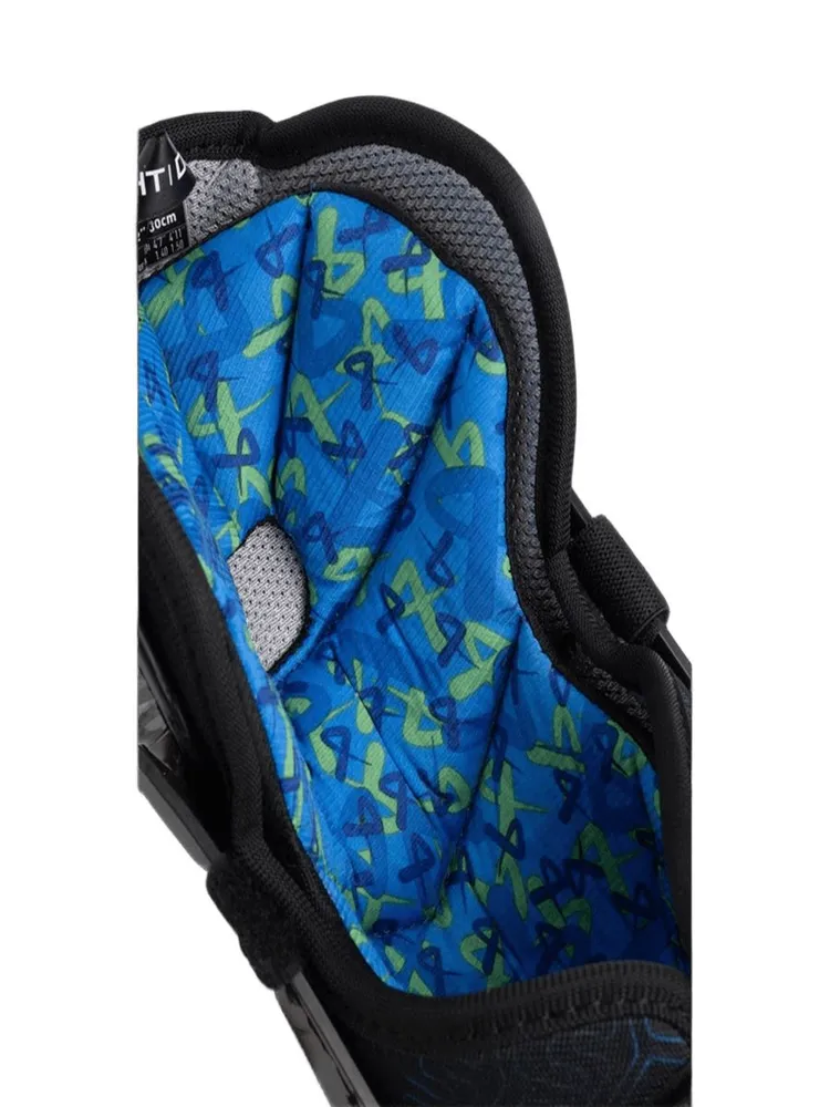 Щитки хоккейные BAUER S24 X JR(11)/черный;синий, синий, фото 6