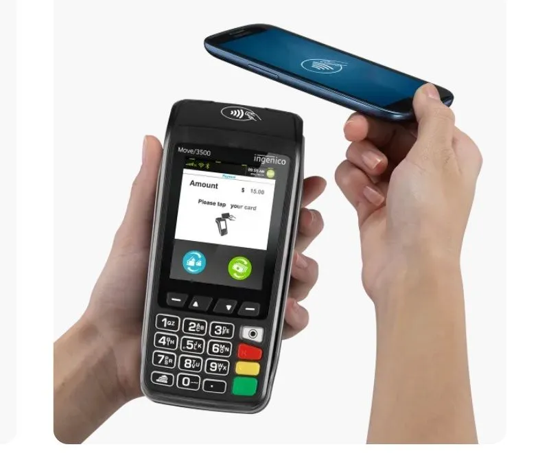 Переносной POS-терминал Ingenico Move 3500 (Original) WI-FI, 2G/3G/4G/5G для SIM/SAM, Bluetooth c действующим банковским сертификатом, 2 г, 3 г