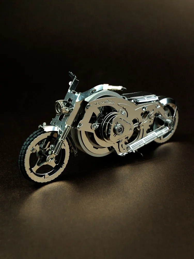 Металлический конструктор TimeForMachine / Сборная модель Байк Chrome Rider, вариант, фото 4