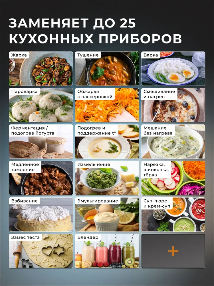 Кухонный робот мультиварка 25 в 1 Galaxy Line GL 2330, вариант, фото 2