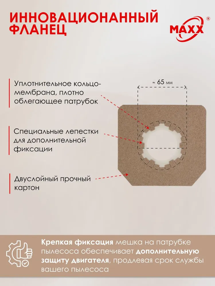 Мешки для пылесоса 5 шт Einhell TE-VC 2340 SA, TE-VC 2340 SAC, Пылесборники одноразовые, 5 шт, фото 5