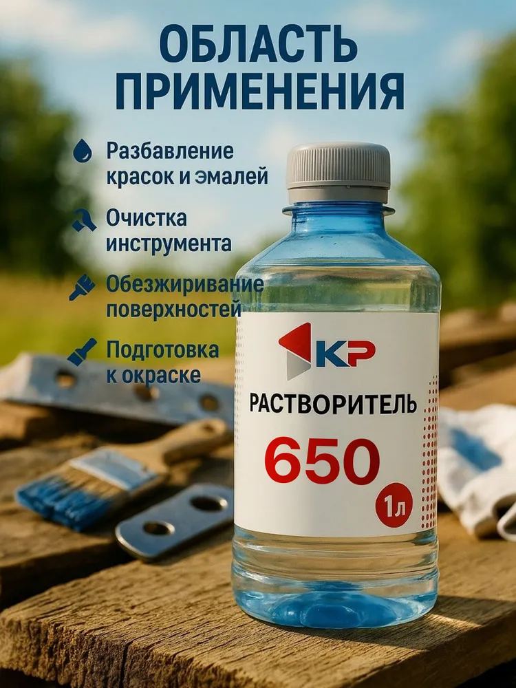Растворитель 650 1,0 л КР, 1 л, фото 3