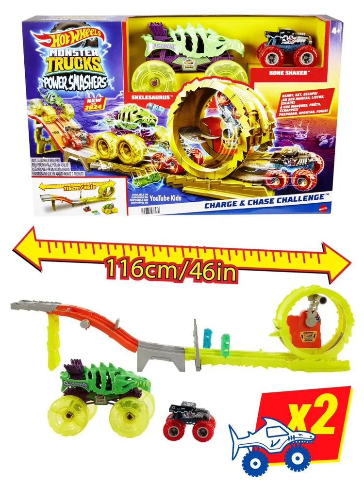 Игрушечный трек Mattel Hot Wheels HXT05 c машинками Монстр трак Хот Вилс, вариант