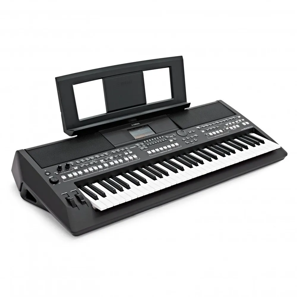 Профессиональный синтезатор Yamaha PSR-SX600 с блоком питания, черный, черный