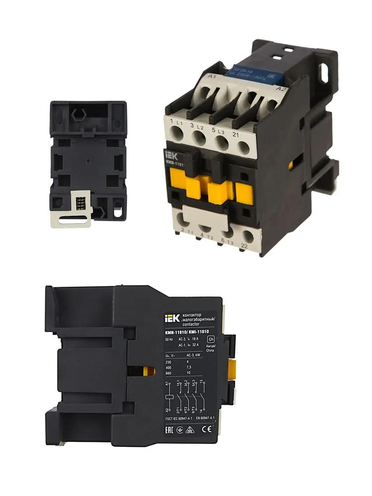 IEK Контактор КМИ-11810 18А 230В/АС3 1NO, вариант, фото 6