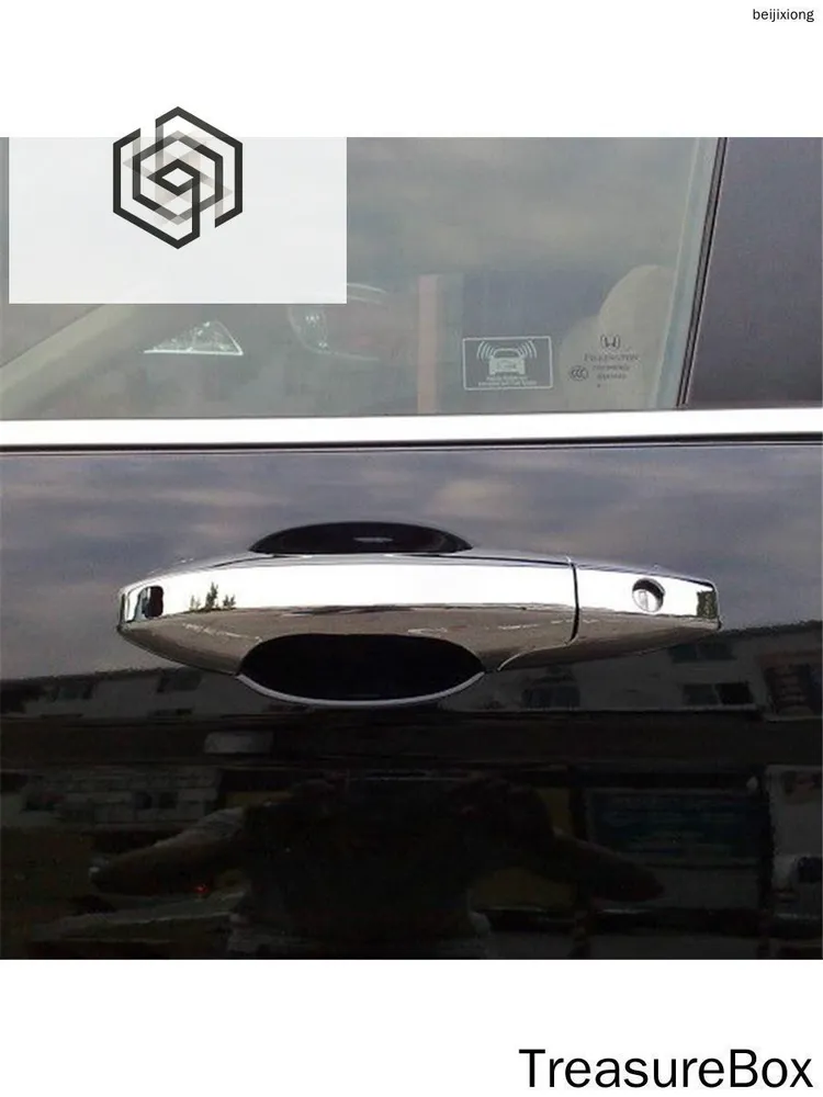 Ручка дверная автомобильная, арт. Для Honda CRV CR-V 2007 2008 2009 2010 2011 углеродное волокно хромированная Автомобильная Дверная ручка Крышка декор отделка стикер Стайлинг Аксессуары, 1 шт., 1 шт, фото 2