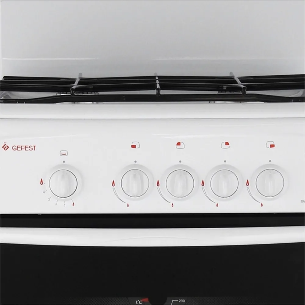 Gefest 3200-08 Газовая плита, 4 конфорки, белая, белый, фото 5