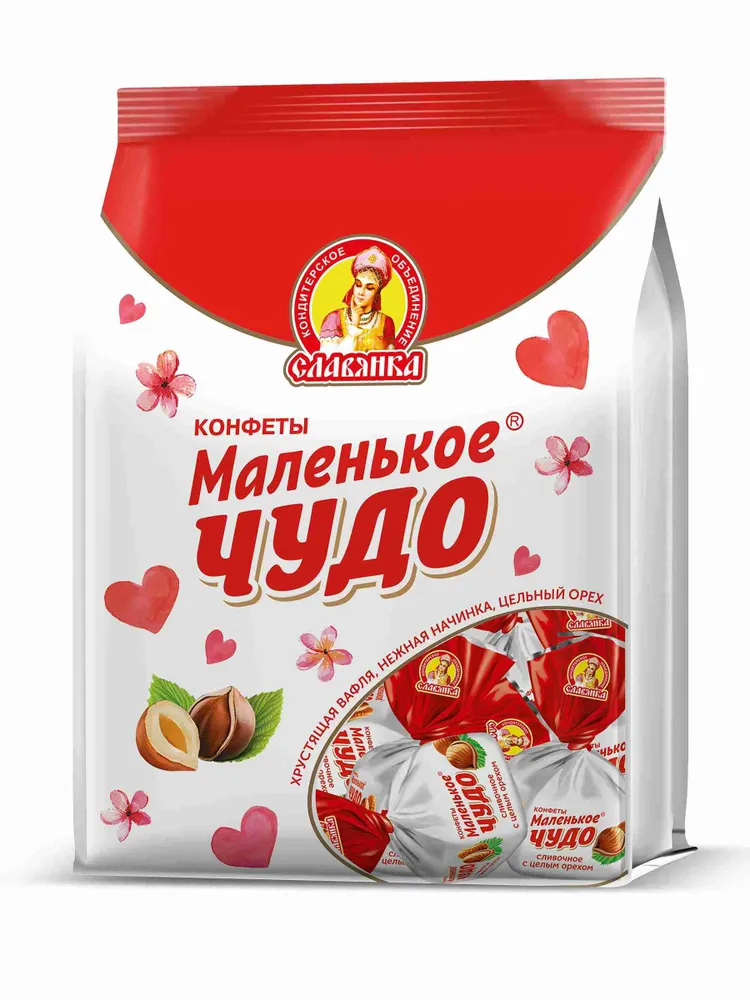 Славянка Маленькое чудо сливочные конфеты, 206 г, 206 г