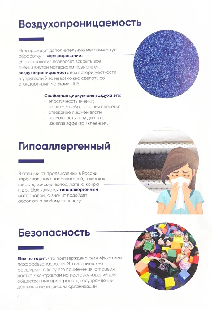 Поролон мебельный 50 мм EHR3540 Elax, 90х200 см, плотность 35 кг/м3, жесткий ортопедический пенополиуретан для мебели и матрасов, 90x200 см, 35 кг, фото 5