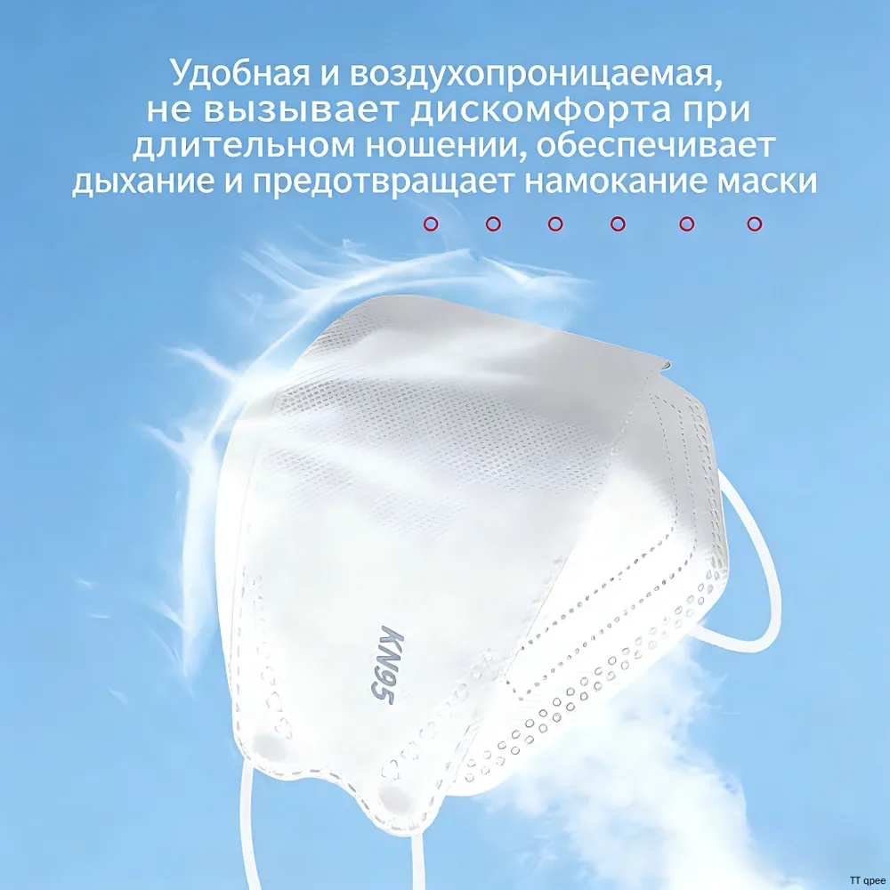 Маска-повязка на лицо 10 шт., 10 шт, фото 4