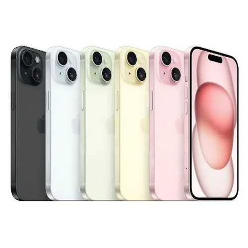 Apple Смартфон iPhone 15 256 ГБ, Nano-SIM, eSIM, розовый