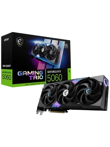 MSI Видеокарта GeForce RTX 5060 GAMING OC 8 ГБ (RTX 5060 8G GAMING TRIO OC)