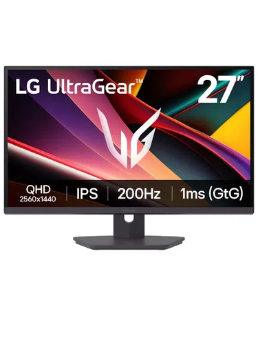 LG 27" Монитор 27G610A-B игровой, 400 кд/м², DisplayHDR 400, FreeSync Premium, IPS, 2560x1440 2K, 200 Гц, черный
