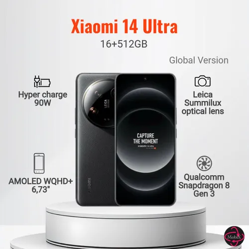 Xiaomi Смартфон 14 Ultra 5G EU 16/512 ГБ, Nano-SIM, черный матовый