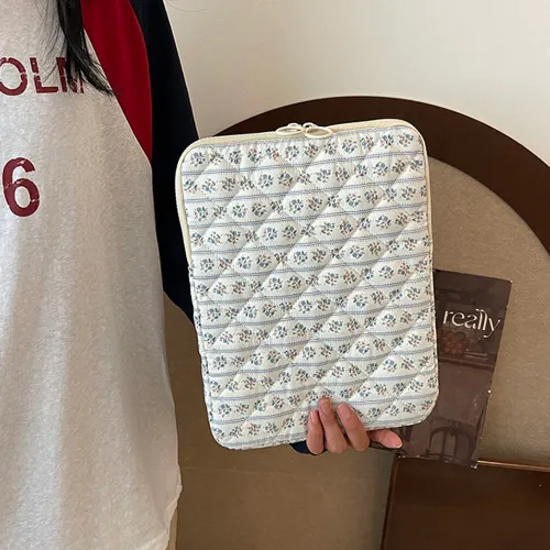 Стеганый защитный чехол для ноутбука с цветочным принтом для ноутбука 11-15 дюймов и планшета