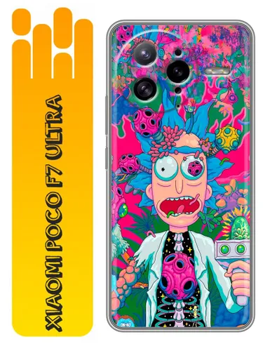 Чехол для Poco F7 Ultra с принтом Рик и Морти Rick Morty на Поко Ф7 Ультра