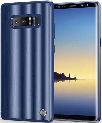 Чехол для Samsung Galaxy Note 8 цвет Blue (синий), серия Bevel от Caseport