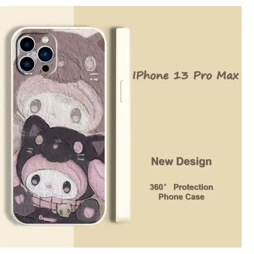 Original подходит для IPhone 13 Pro Max полностью закрытый силиконовый чехол для телефона милый и му
