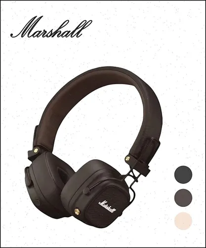 Наушники с микрофоном, коричневый