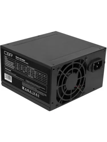 Блок питания CBR PSU-ATX500-08EC, 500Вт, 80мм, черный