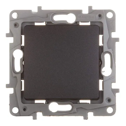 Переключатель Legrand Etika одноклавишный встраиваемый перекрестный антрацит 672649