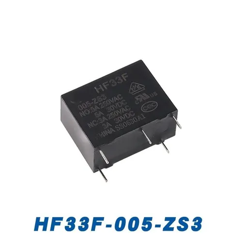 Реле HF33F-005-ZS3 5A SPDT (однополюсный на два направления) 5 контактов 5VDC