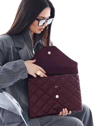 Чехол-папка для ноутбука, макбука из экокожи, коричневая