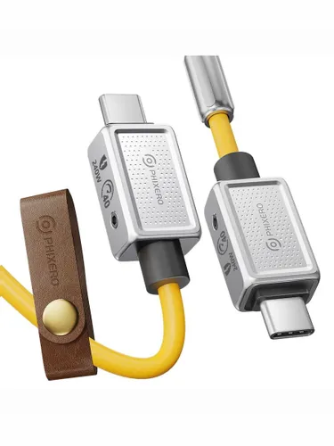 PHIXERO Кабель для мобильных устройств USB Type-C/USB Type-C, 1.5 м, желтый
