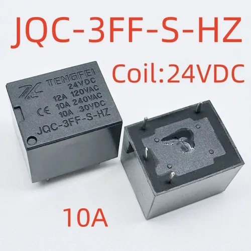 3 штуки Реле электромеханическое JQC-3FF-S-HZ 24VDC 4 контакта 10A