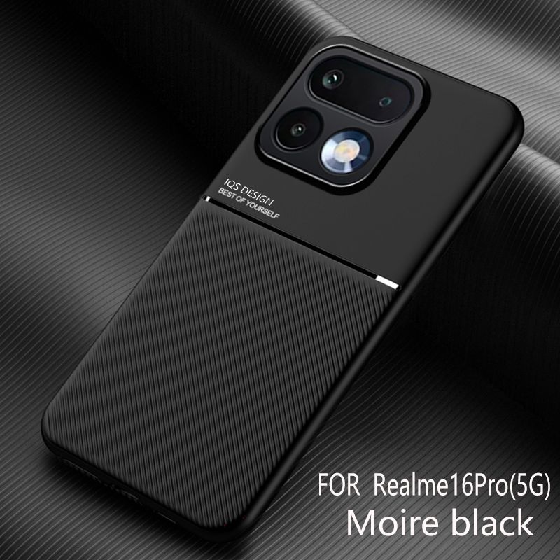 智能手机壳 用于 realme 16 Pro 5G, 硅胶, 黑色