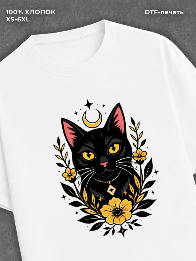 Футболка кот