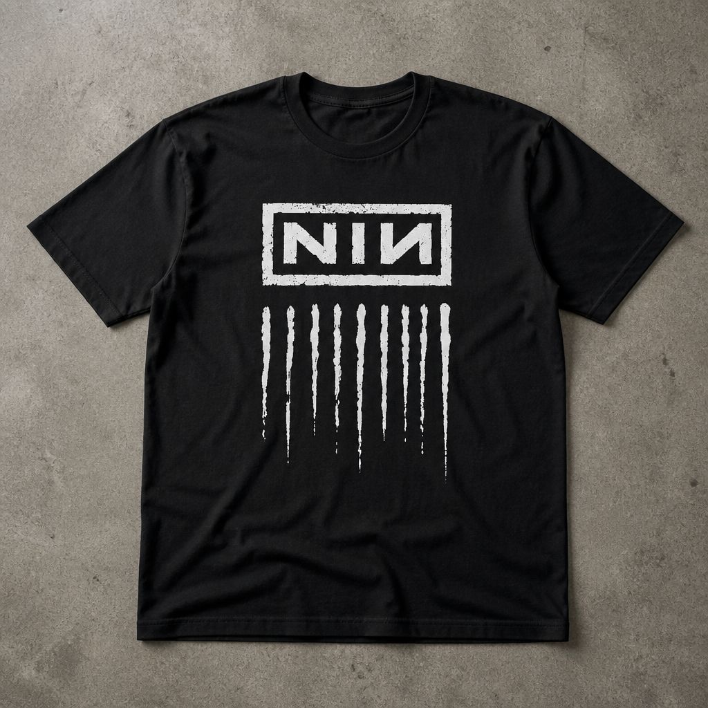 Футболка nine inch nails y2k archive flat_lay