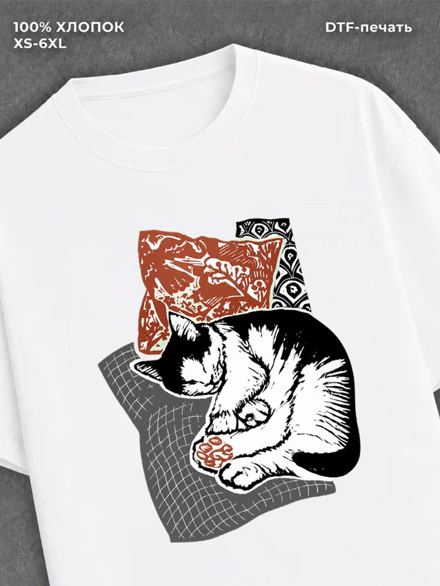 Футболка котик