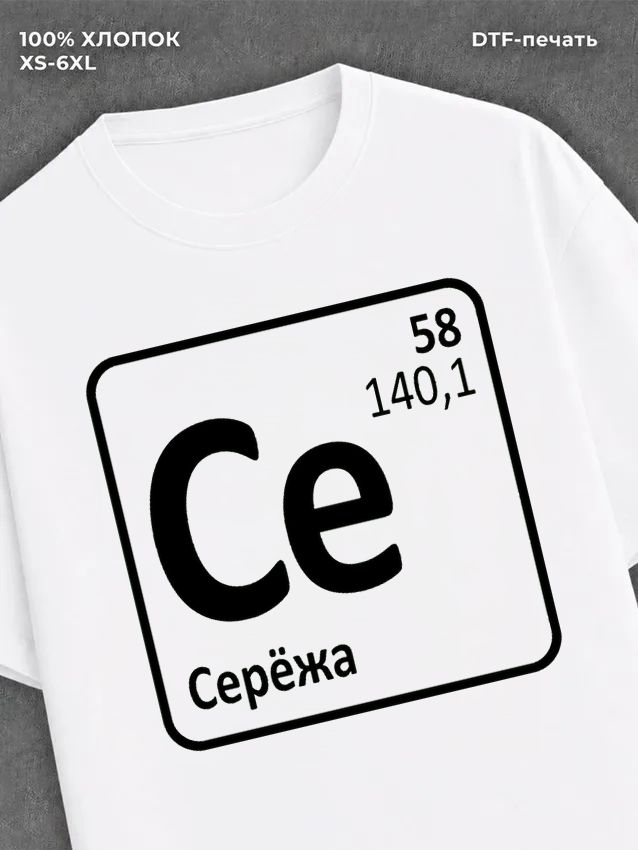 Футболка мужская именная Сережа